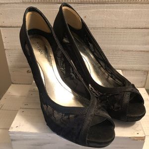 Style & Co. Black Lace Pumps